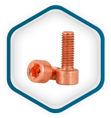 ASTM F468 UNS C70600 Tornillos de cabeza hexagonal
