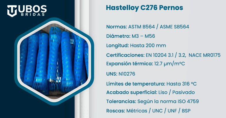 Hastelloy C276 Pernos