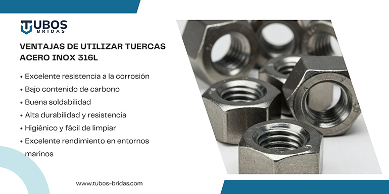 Ventajas de utilizar Tuercas Acero inox 316L